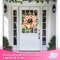 Peony Floral Wreath 22" Spring Wreaths for Front Door & Lights Timer Large Pink Peonies